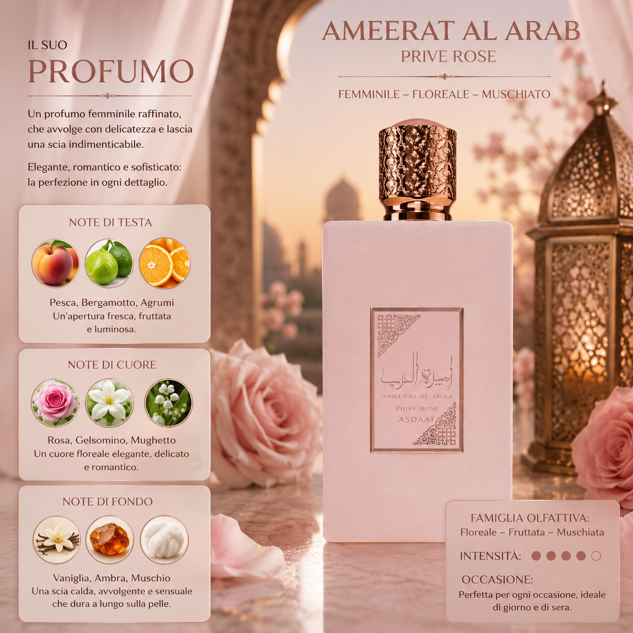 Ameerat al arab prive rose 100ml